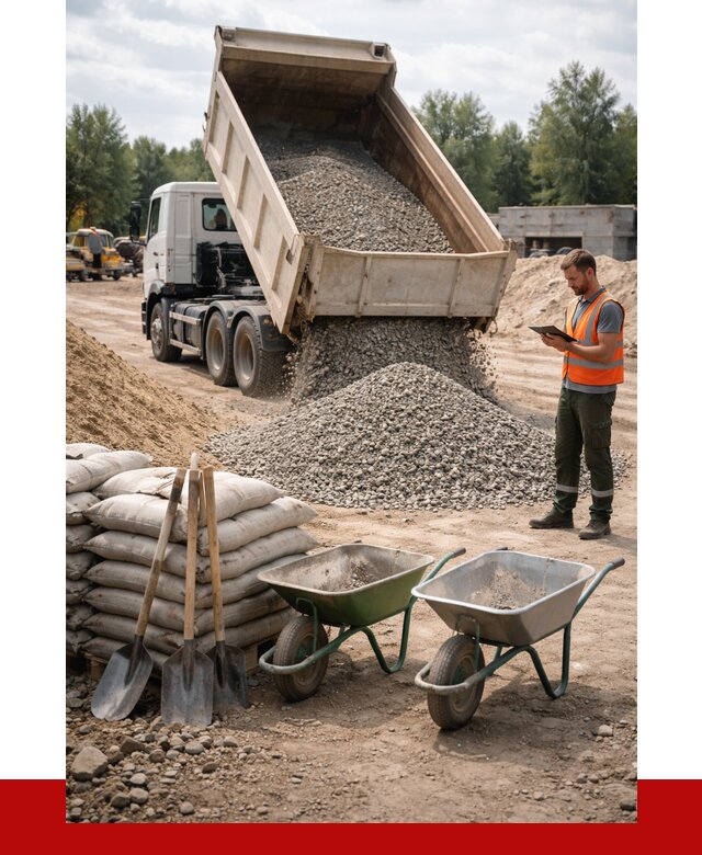 Доставка нерудных материалов в Осинниках от 1230 руб. | ПРОНЕРУДСнн