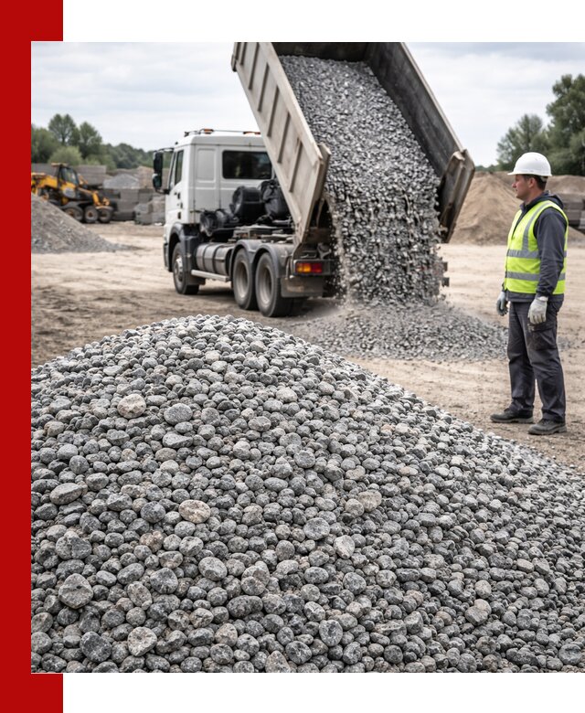 Доставка и продажа гранитного щебня фракции 5-20 в Осинниках