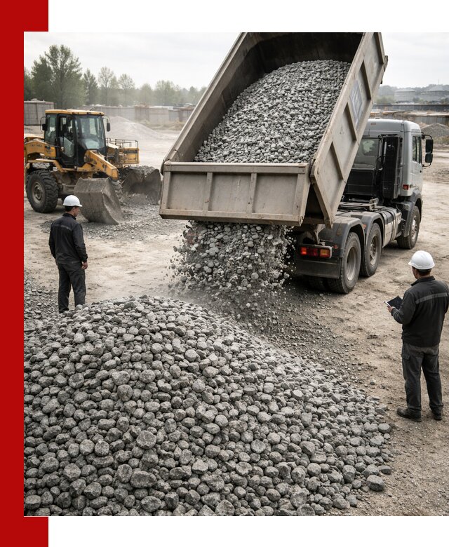 Доставка гранитного щебня фракции 20-40 в Осинниках