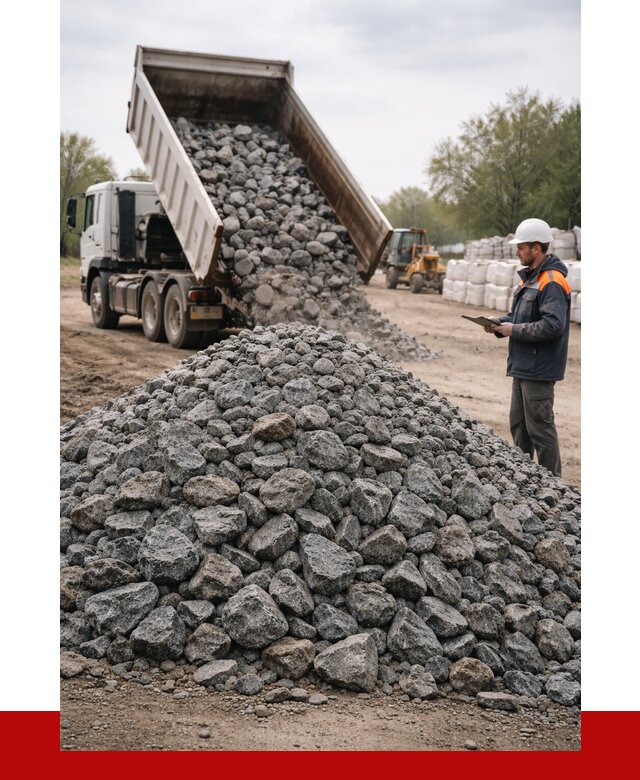 Гранитный щебень фракция 100-200 в Осинниках от 4305 р. ПРОНЕРУДСнн