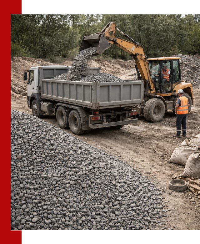 Доставка гравийного щебня в Осинниках оптом и в розницу