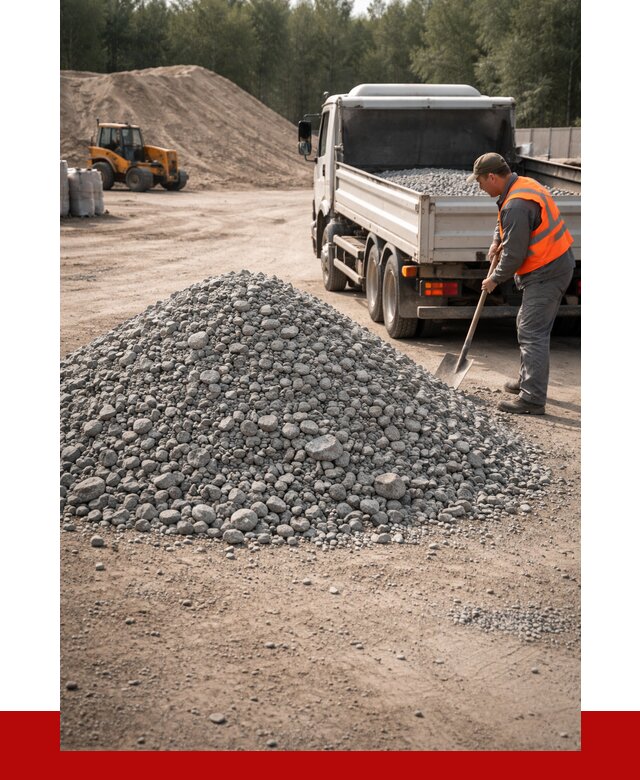 Гравийный щебень фракция 5-10 в Осинниках от 2255 р. | ПРОНЕРУДСнн