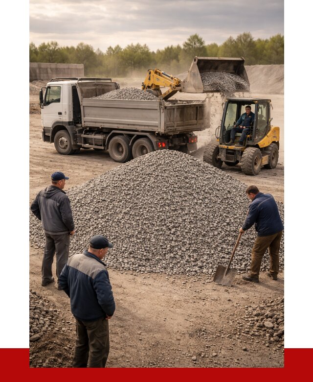 Гравийный щебень фракция 5-20 в Осинниках от 2460 р. ПРОНЕРУДСнн