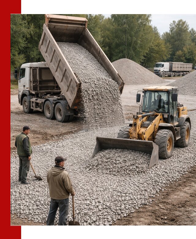Купить гравийный щебень фракция 20-40 в Осинниках с доставкой