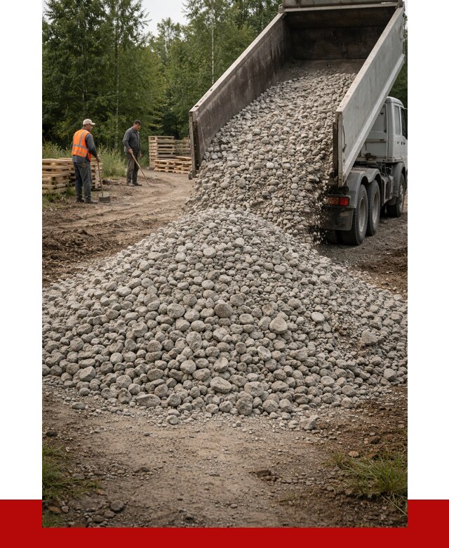 гравийный щебень фракция 70-120 в Осинниках от 2511 р. ПРОНЕРУДСнн