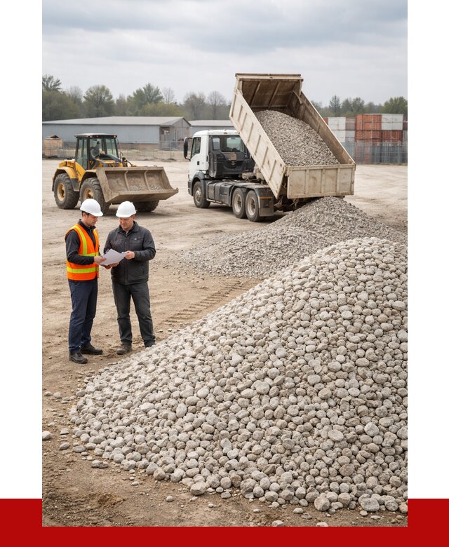 Известняковый щебень в Осинниках от 1435 р. доставка | ПРОНЕРУДСнн