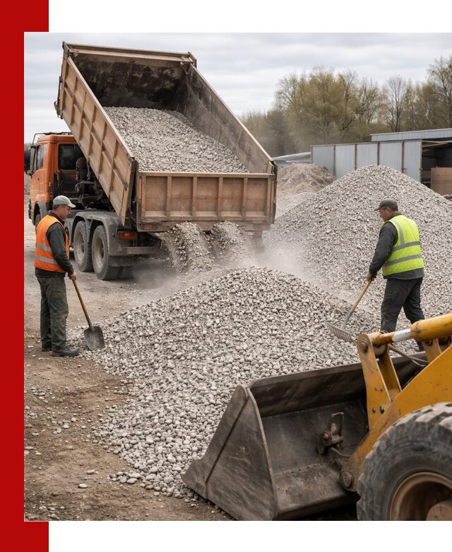 Доломитовый щебень фракции 5-20 с доставкой в Осинниках