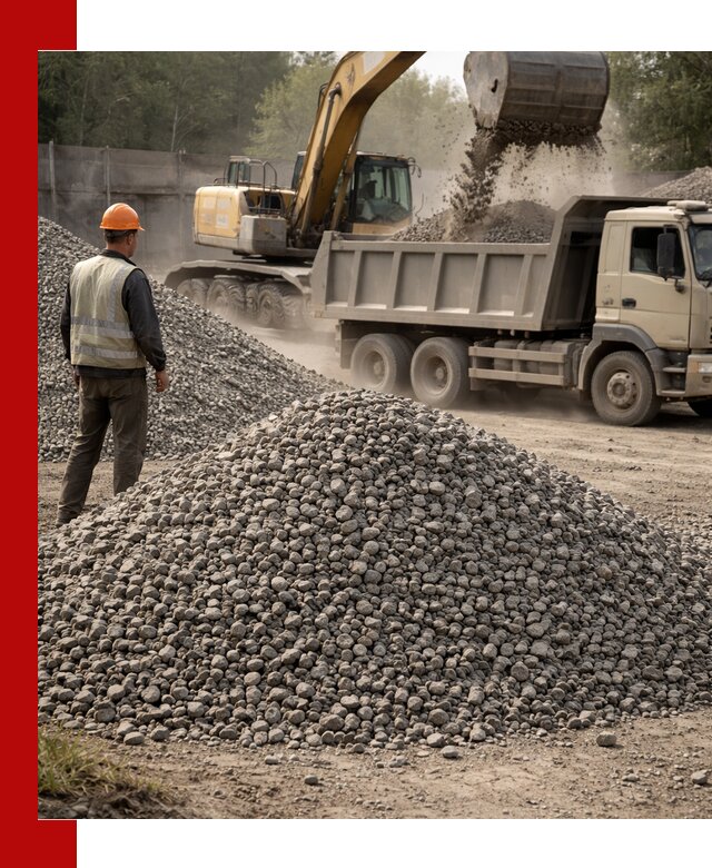 Шлаковый щебень фракция 5-20 с доставкой в Осинниках
