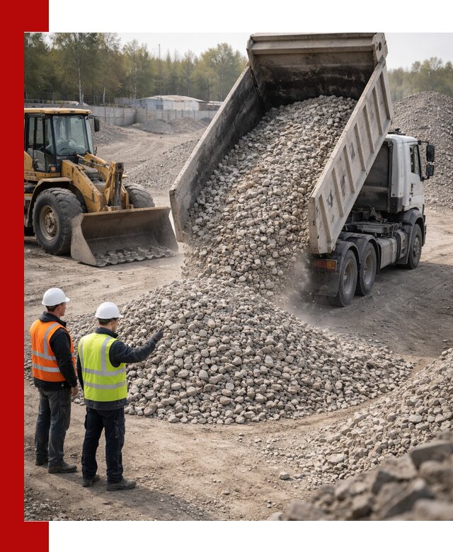 Вторичный щебень фракция 40–70 доставка в Осинниках