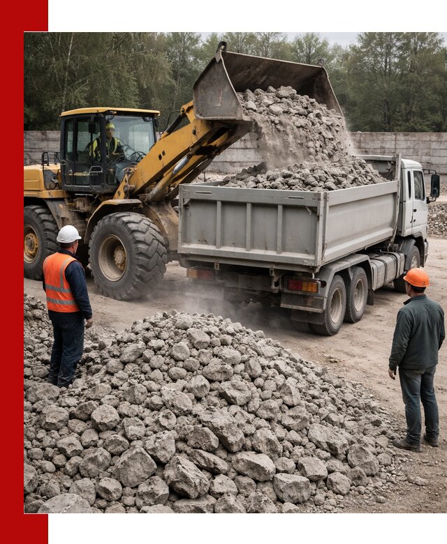 Вторичный щебень фракция 70–150 в Осинниках с доставкой