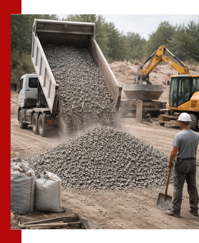Доставка и продажа бетонного щебня в Осинниках