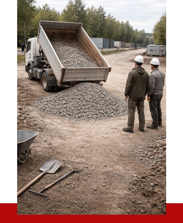 Бетонный щебень фракция 5-20 в Осинниках от 3280 р., ПРОНЕРУДСнн