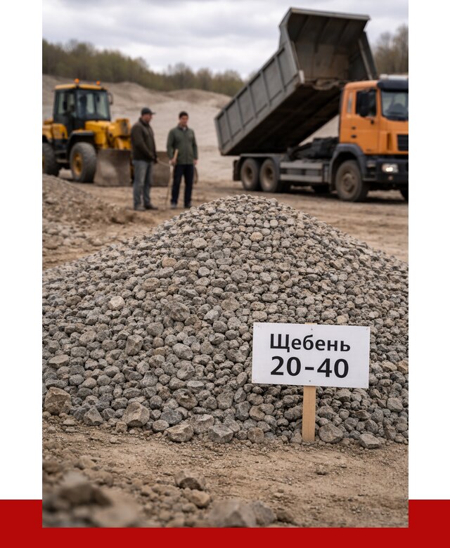 Бетонный щебень фракция 20-40 в Осинниках от 2511 р. | ПРОНЕРУДСнн