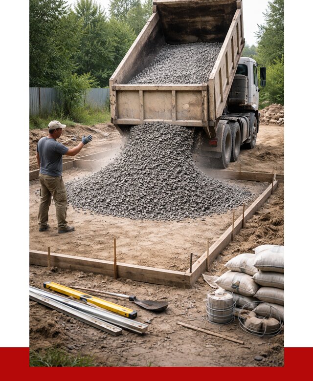 Купить щебень для фундамента в Осинниках от 4613 р. | ПРОНЕРУДСнн