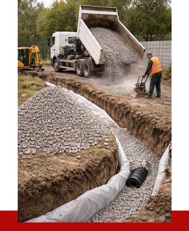 Щебень для дренажа в Осинниках от 1896 р., ПРОНЕРУДСнн доставка