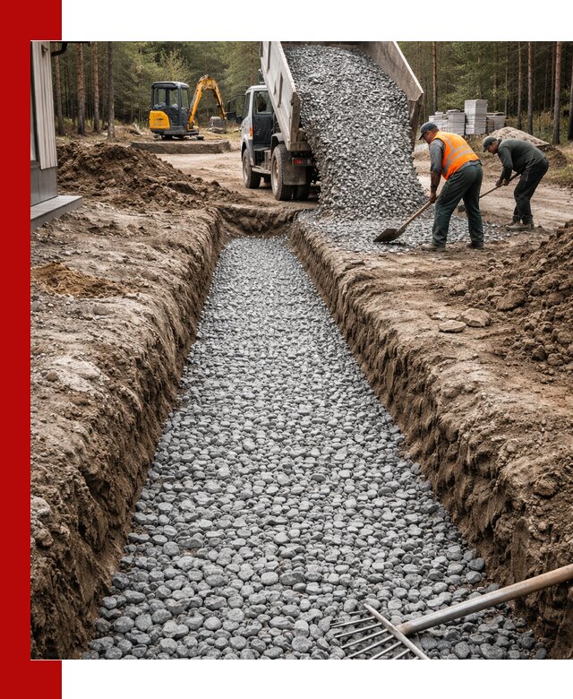 Щебень для дренажа с доставкой в Осинниках высокого качества