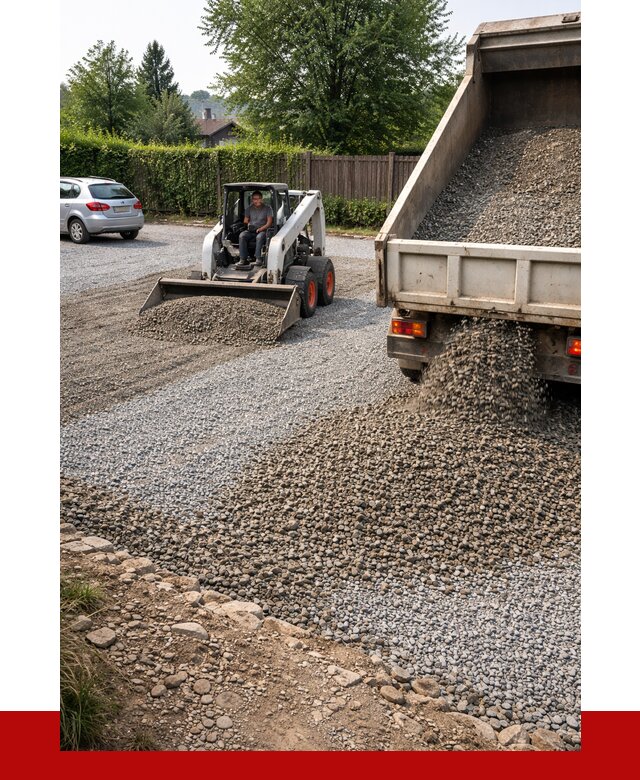 Щебень для парковки в Осинниках с доставкой от 1230 р.| ПРОНЕРУДСнн