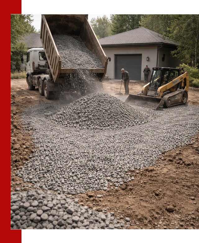 Щебень для парковки в Осинниках: доставка и укладка качественного материала