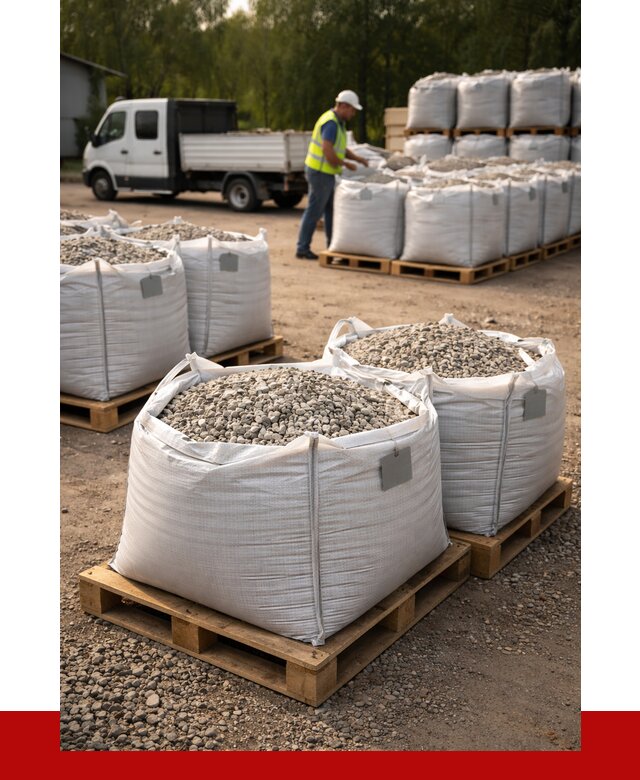 Щебень в мешках с доставкой в Осинниках от 4305 р. | ПРОНЕРУДСнн