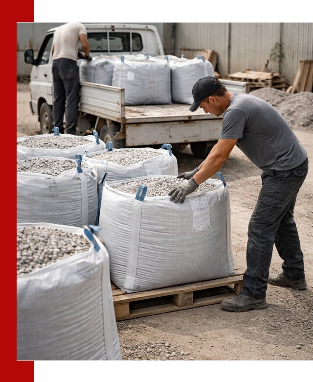 Доставка щебня в мешках по выгодным ценам в Осинниках