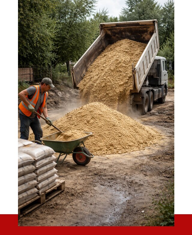 Купить песок с доставкой в Осинниках от 1845 р. | ПРОНЕРУДСнн