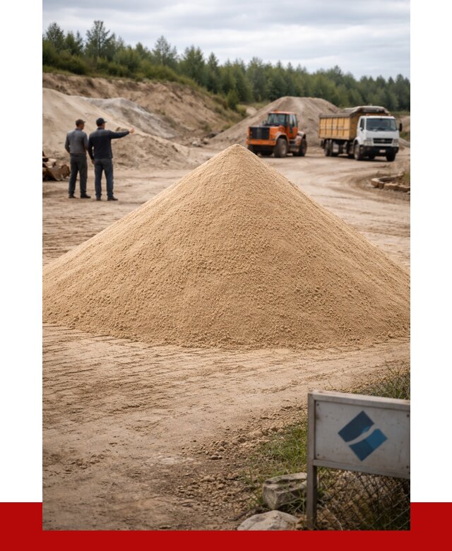 Карьерный песок навалом в Осинниках от 1845 р. | ПРОНЕРУДСнн