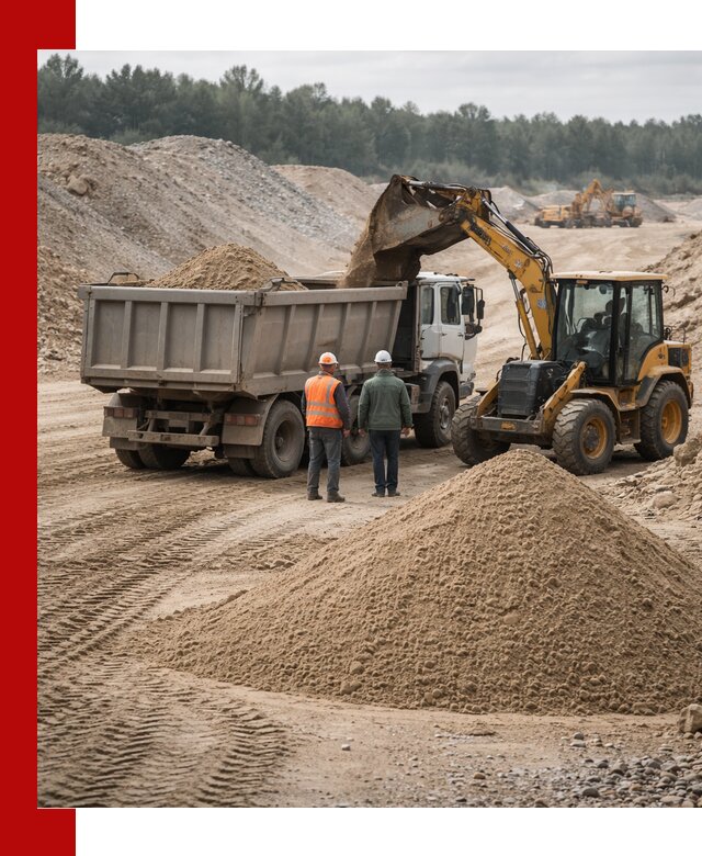 Карьерный среднезернистый песок с доставкой в Осинниках