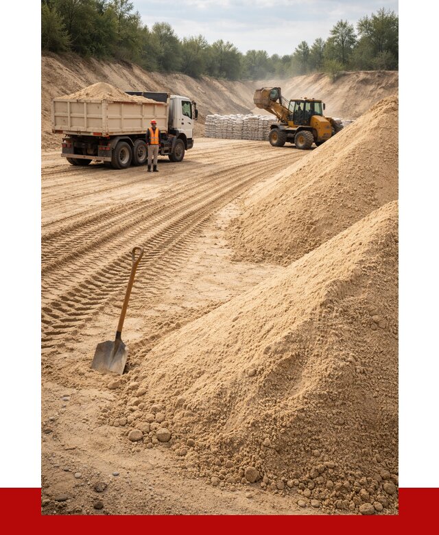 Карьерный песок мелкозернистый в Осинниках от 9226 р. | ПРОНЕРУДСнн