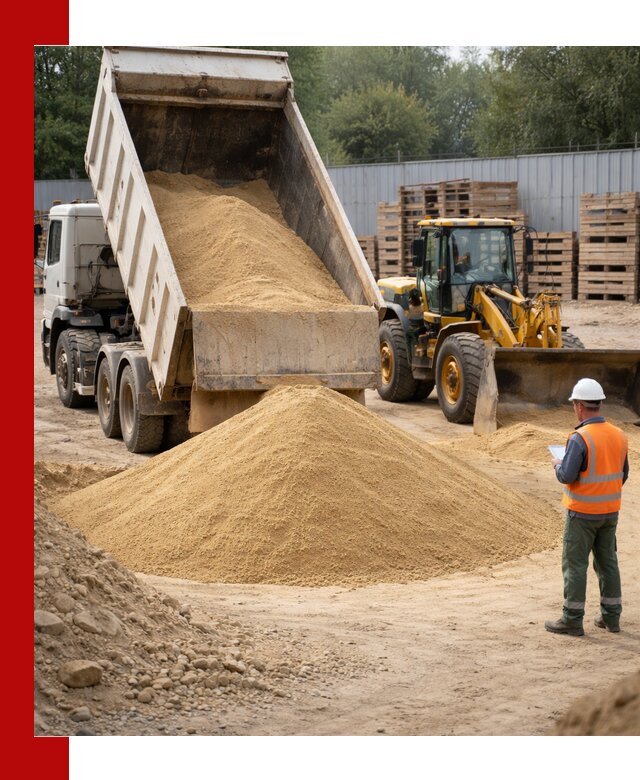Доставка карьерного мелкозернистого песка в Осинниках