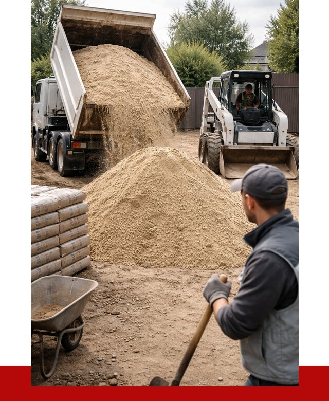 Мытый речной песок с доставкой в Осинниках от 1486 р. | ПРОНЕРУДСнн