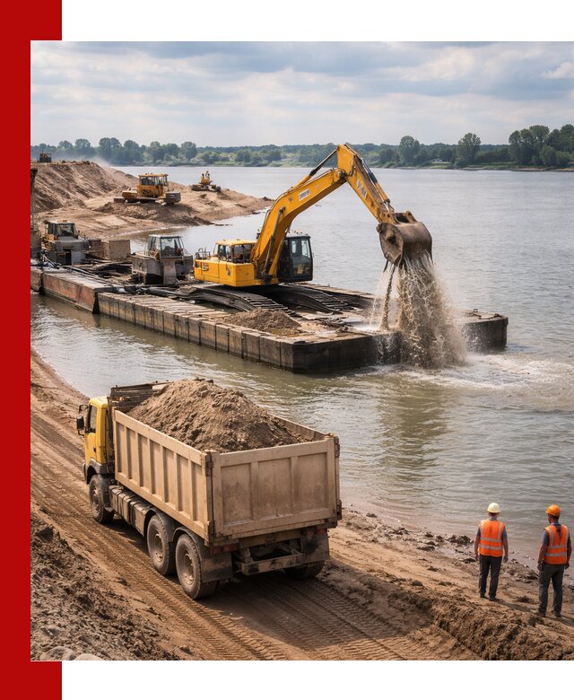 Намывной песок с доставкой в Осинниках оптом и в розницу