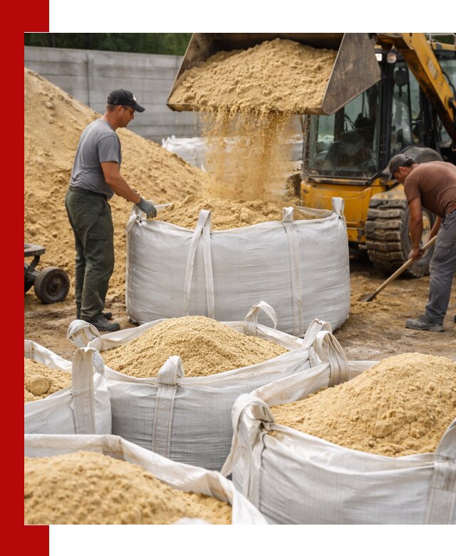 Поставка качественного песка для кладки в Осинниках