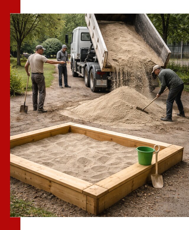 Песок для песочницы с доставкой в Осинниках недорого и чистый