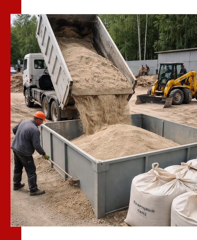 Кварцевый песок для фильтра в Осинниках — доставка и качество