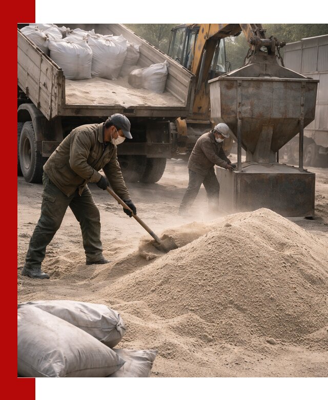 Кварцевый песок для пескоструя в Осинниках — доставка и качество