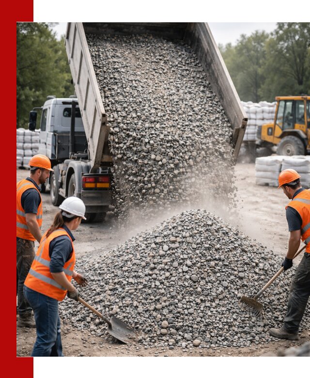 Доставка гравия и камня в Осинниках оптом и в розницу