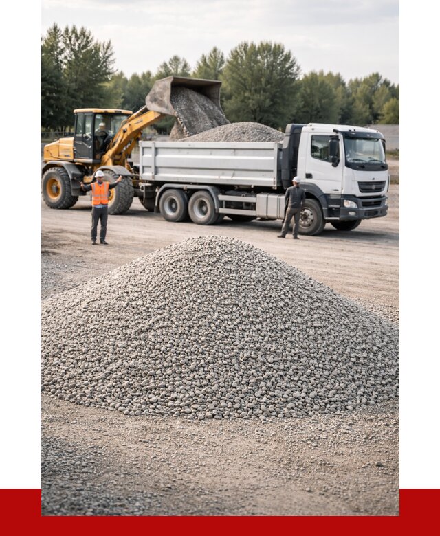 Купить мытый гравий в Осинниках от 3588 р, доставка ПРОНЕРУДСнн