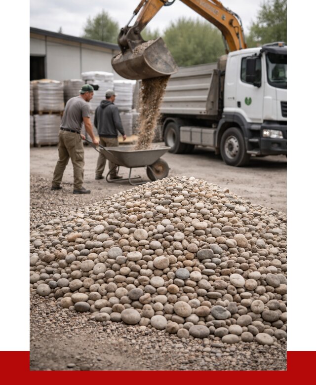 Галька декоративная в Осинниках от 3280 р. за куб | ПРОНЕРУДСнн