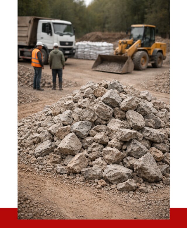 Купить бутовый камень с доставкой в Осинниках от 2358 р. | ПРОНЕРУДСнн