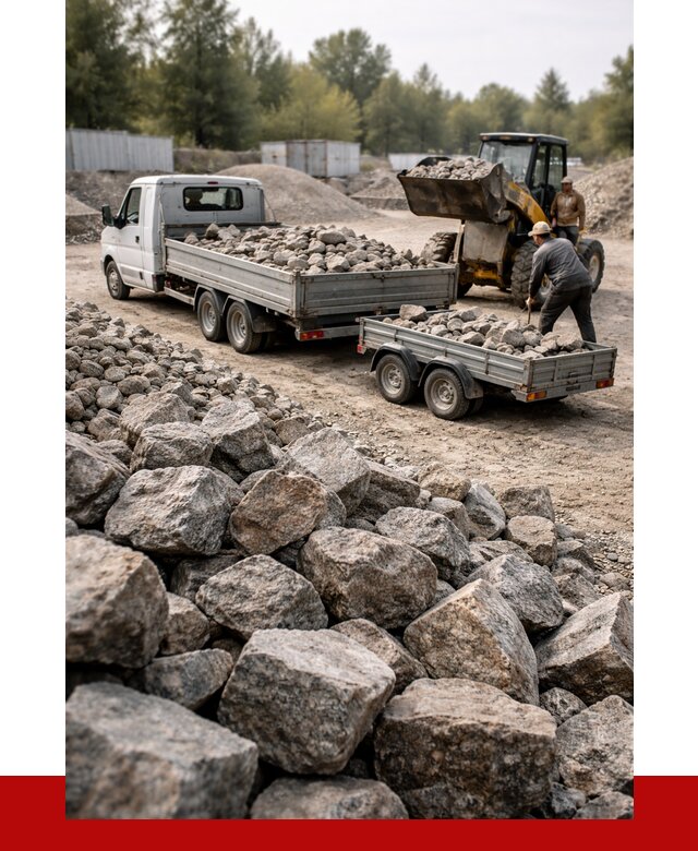 Купить бутовый камень гранитный в Осинниках от 2870 р. | ПРОНЕРУДСнн