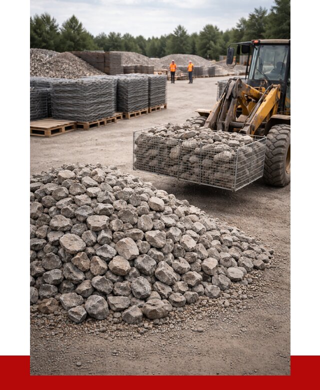 Камень для габионов фракция 70-150 в Осинниках от 4305 р. | ПРОНЕРУДСнн