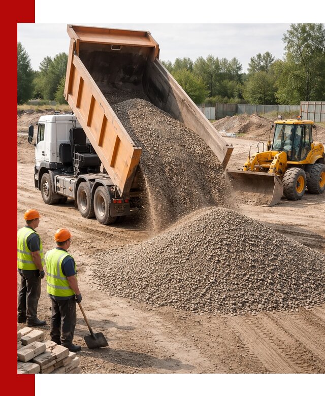 Доставка щебёночно-песчаной смеси ЩПС С7 в Осинниках