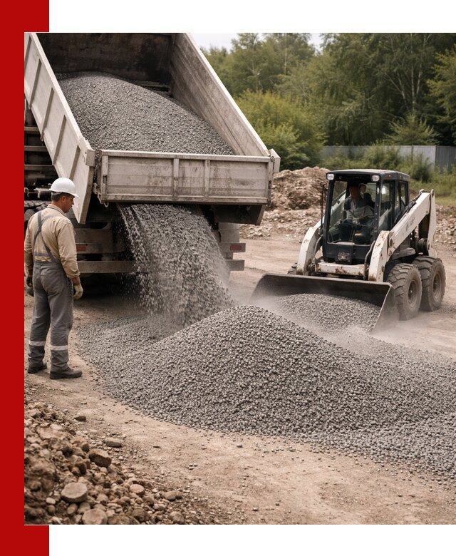 Доставка гравийного отсева 0-5 в Осинниках оптом и в розницу