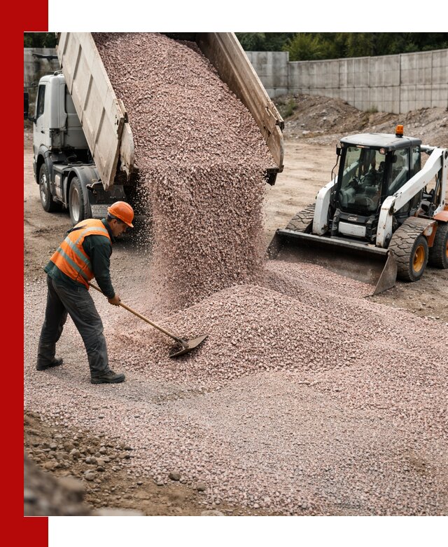 Крошка розовый гранит с доставкой в Осинниках от производителя
