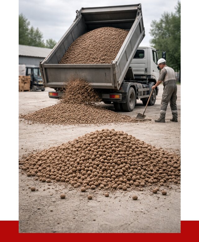 Керамзит с доставкой в Осинниках от 4305 р. за м3 | ПРОНЕРУДСнн