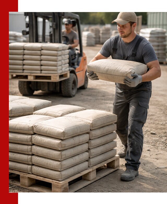 Доставка цемента в мешках оптом и в розницу в Осинниках