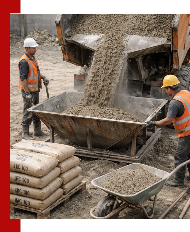 Доставка цементно-песчаной смеси М100 в Осинниках