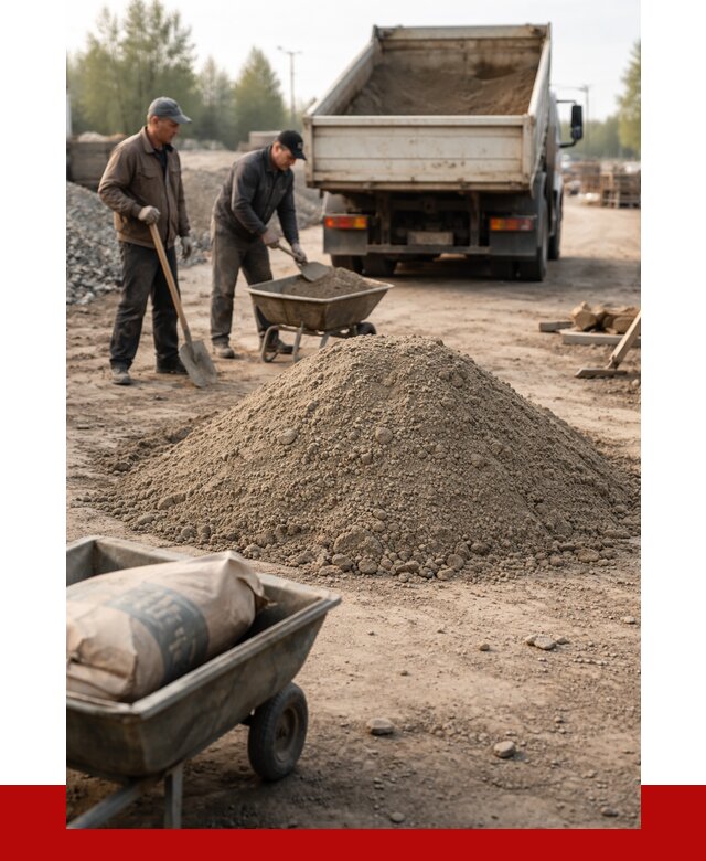 Цементно-песчаная смесь М150 в Осинниках от 4818 р. | ПРОНЕРУДСнн