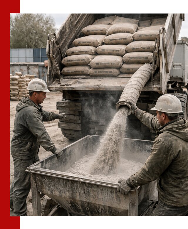 Доставка цемента М400 в Осинниках оптом и в розницу