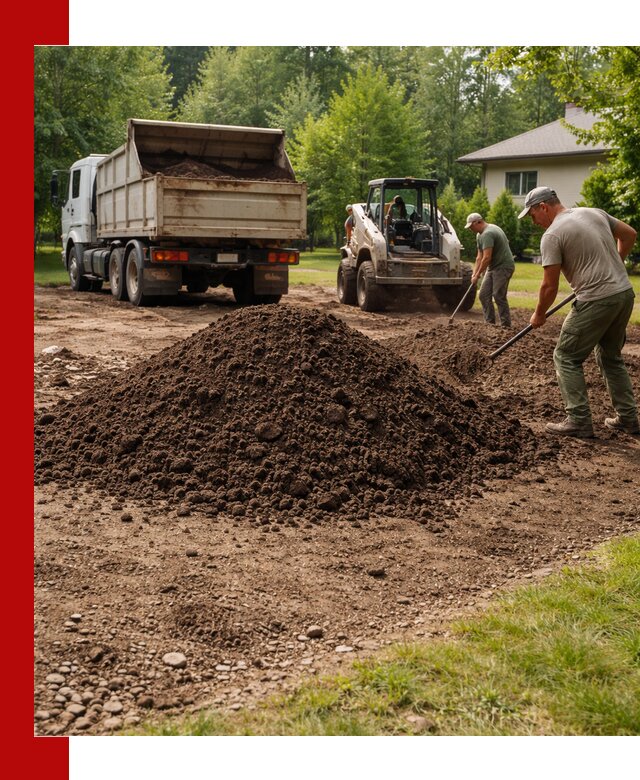 Доставка и укладка грунта для газона в Осинниках